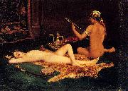 Hermann Faber Reclining Odalisque oil painting on canvas